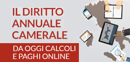 Diritto annuale camerale. Da oggi calcoli e paghi online